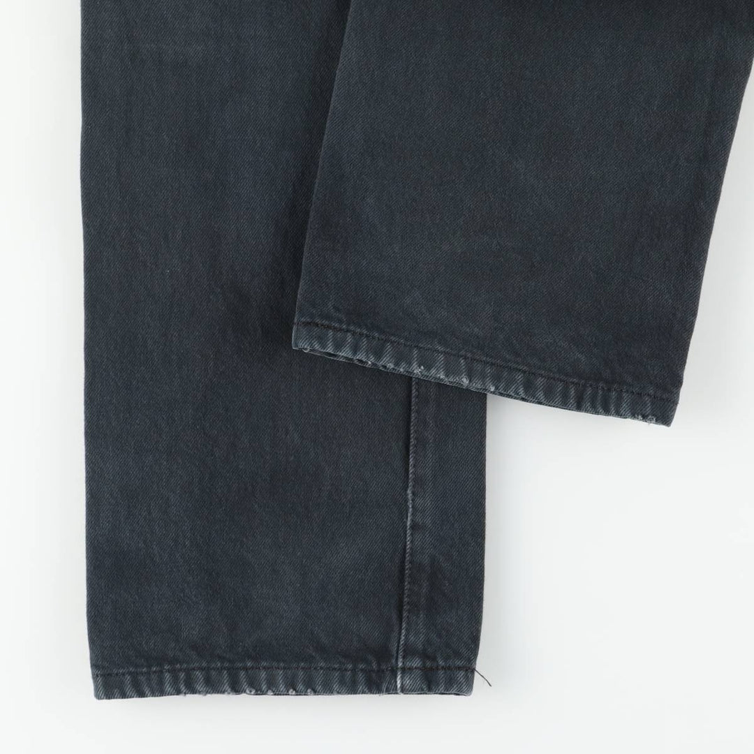 Levi's 501 Euro Model Black Denim Straight Leg Denim Pants, Men's Size W30 cotton black type Vintage Second Hand
