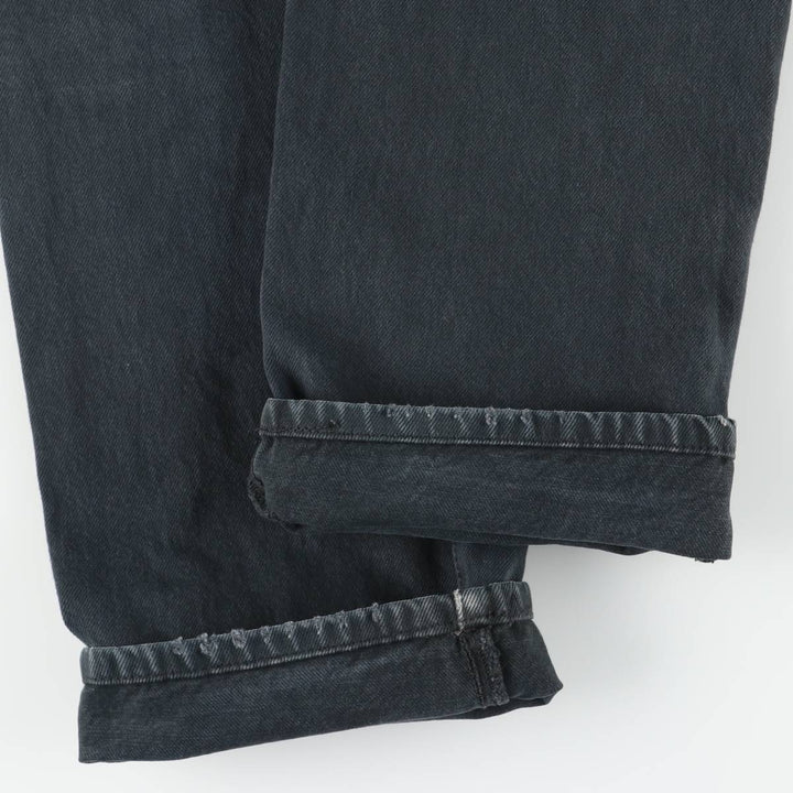 Levi's 501 Euro Model Black Denim Straight Leg Denim Pants, Men's Size W30 cotton black type Vintage Second Hand