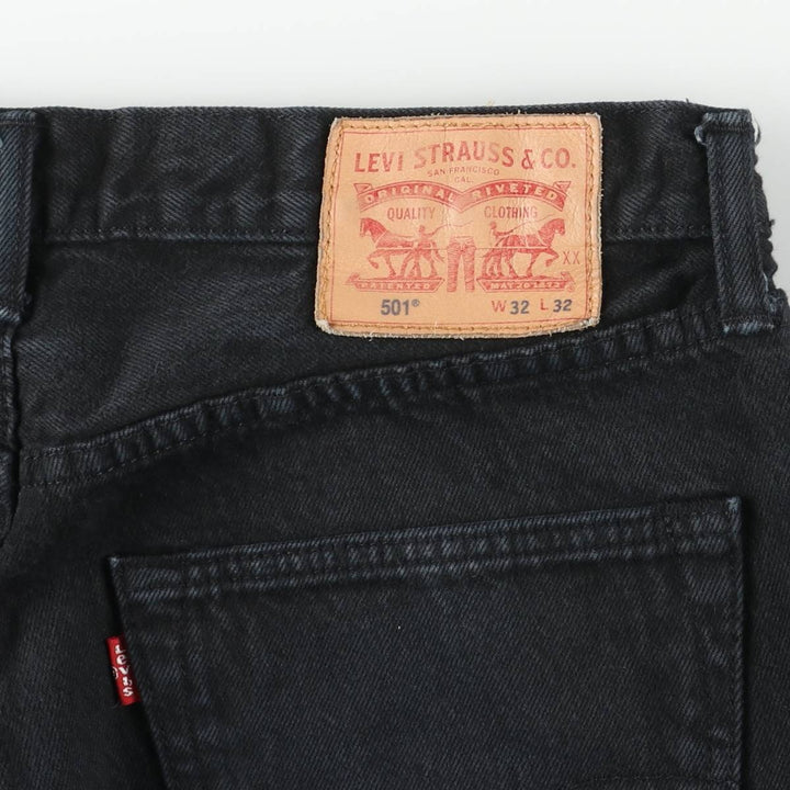 Levi's 501 Black Denim Straight Denim Pants for Men, W32 equivalent unclear black type Vintage Second Hand