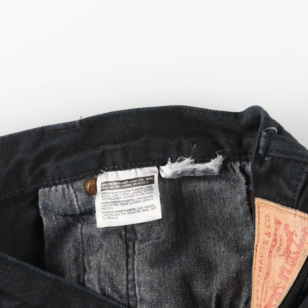 Levi's 501 Black Denim Straight Denim Pants for Men, W32 equivalent unclear black type Vintage Second Hand