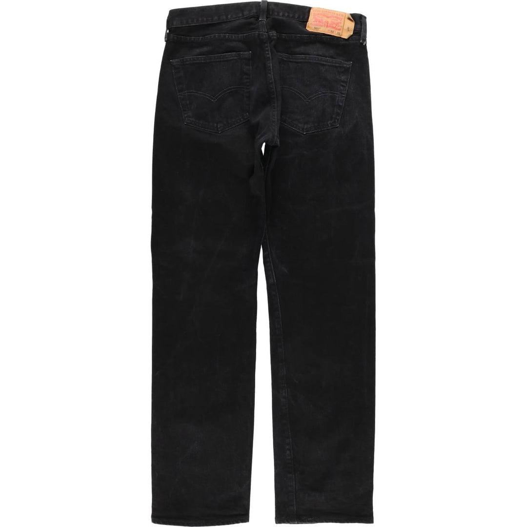 Levi's 501 Black Denim Straight Denim Pants for Men, W32 equivalent cotton black type Vintage Second Hand