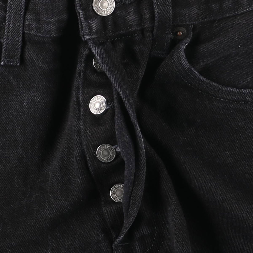 Levi's 501 Black Denim Straight Denim Pants for Men, W32 equivalent cotton black type Vintage Second Hand