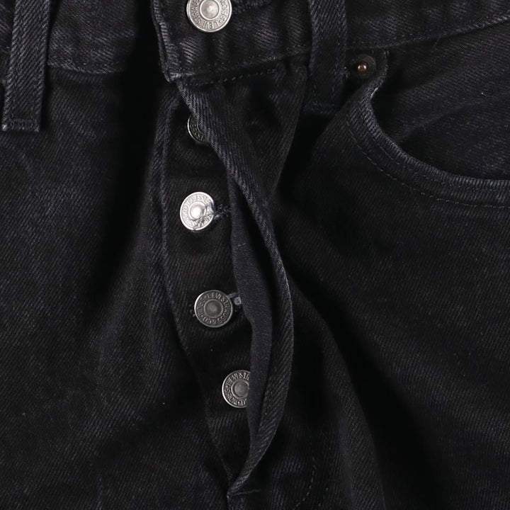 Levi's 501 Black Denim Straight Denim Pants for Men, W32 equivalent cotton black type Vintage Second Hand
