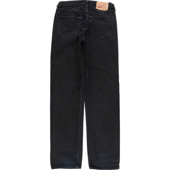 Levi's 501 Euro Model Black Denim Straight Leg Denim Pants, Made in the UK, Men's Size W31 cotton black type Vintage Second Hand