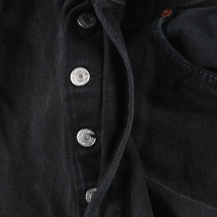Levi's 501 Euro Model Black Denim Straight Leg Denim Pants, Made in the UK, Men's Size W31 cotton black type Vintage Second Hand
