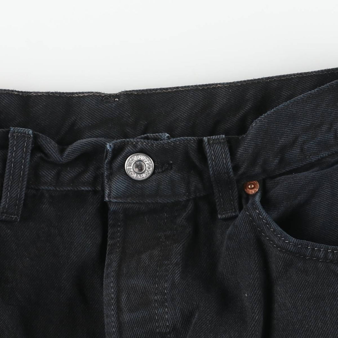 Levi's 501 Euro Model Black Denim Straight Leg Denim Pants, Made in the UK, Men's Size W31 cotton black type Vintage Second Hand