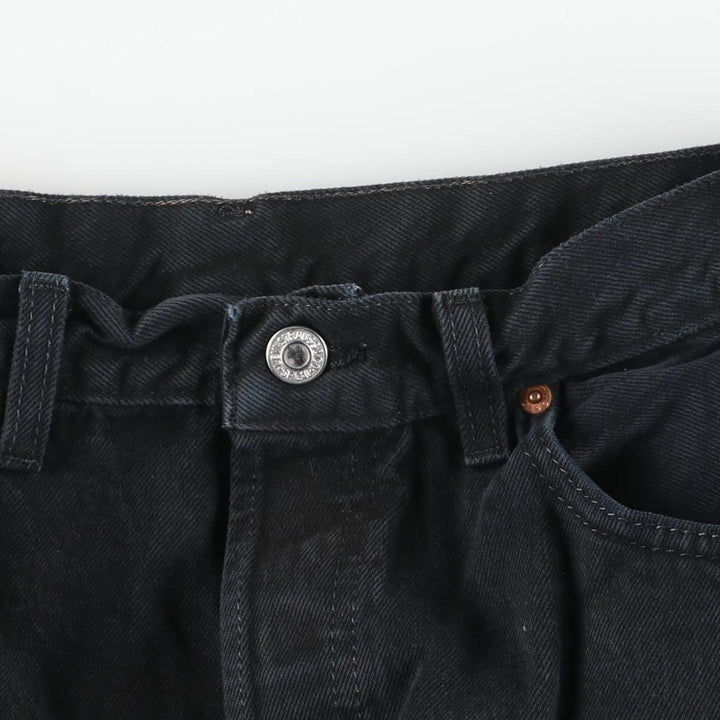 Levi's 501 Euro Model Black Denim Straight Leg Denim Pants, Made in the UK, Men's Size W31 cotton black type Vintage Second Hand
