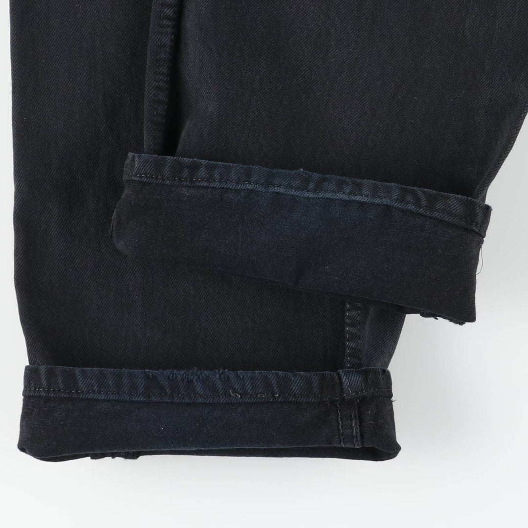 Levi's 501 Euro Model Black Denim Straight Leg Denim Pants, Made in the UK, Men's Size W31 cotton black type Vintage Second Hand