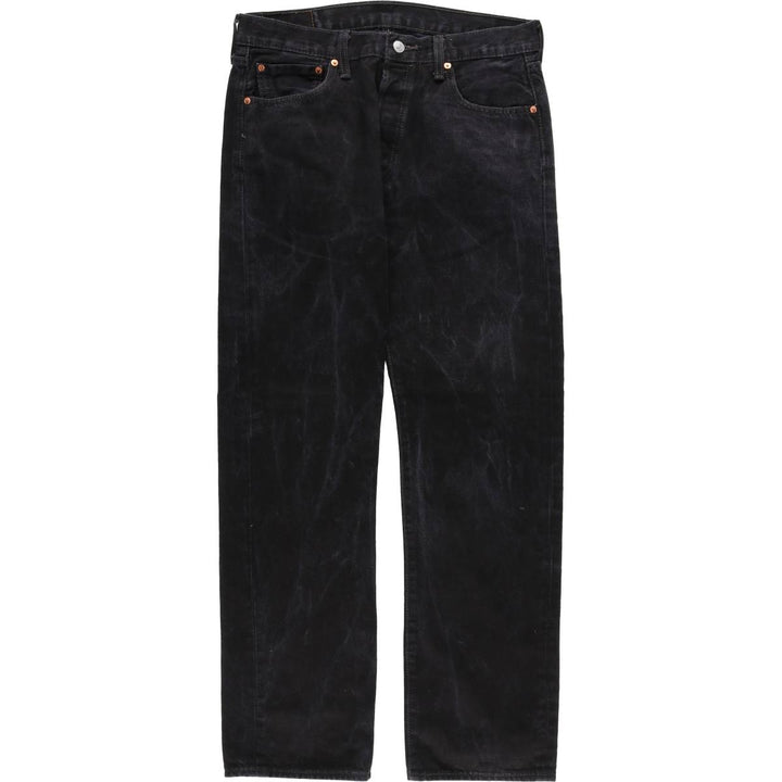 Levi's 501 Black Denim Straight Denim Pants for Men, W34 equivalent cotton black type Vintage Second Hand