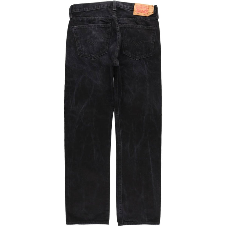 Levi's 501 Black Denim Straight Denim Pants for Men, W34 equivalent cotton black type Vintage Second Hand