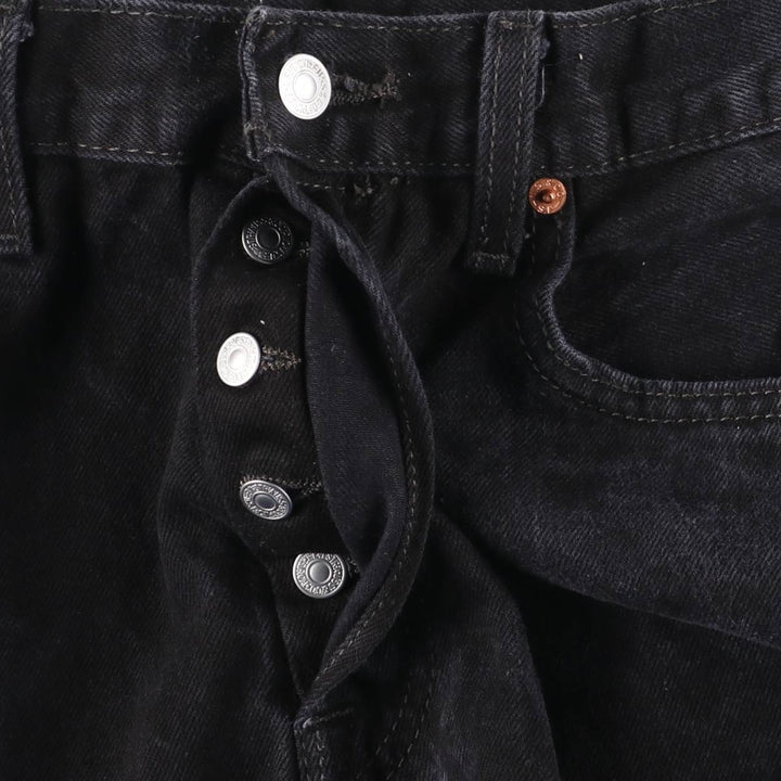 Levi's 501 Black Denim Straight Denim Pants for Men, W34 equivalent cotton black type Vintage Second Hand