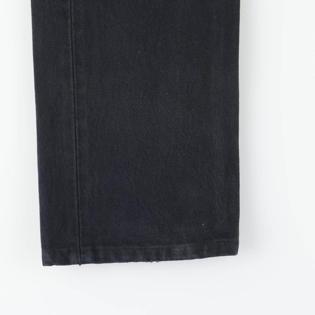 Levi's 501 Euro Model Black Denim Straight Leg Denim Pants, Men's Size W30 cotton black type Vintage Second Hand