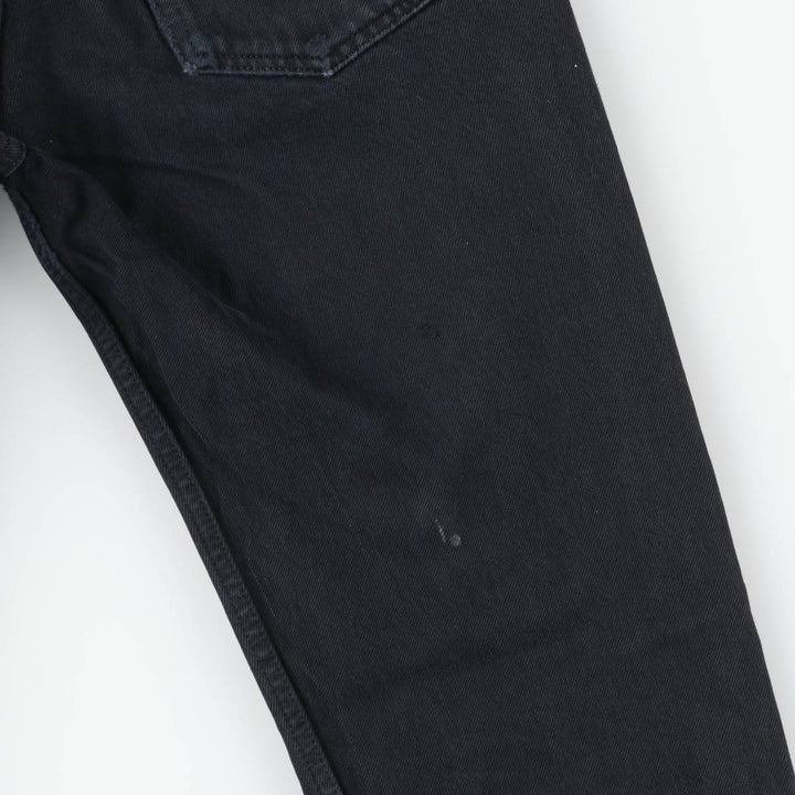 Levi's 501 Euro Model Black Denim Straight Leg Denim Pants, Men's Size W30 cotton black type Vintage Second Hand
