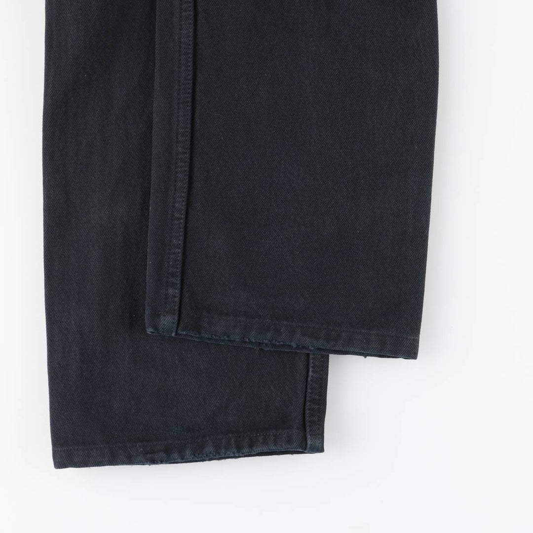 Levi's 501 Euro Model Black Denim Straight Leg Denim Pants, Men's Size W30 cotton black type Vintage Second Hand