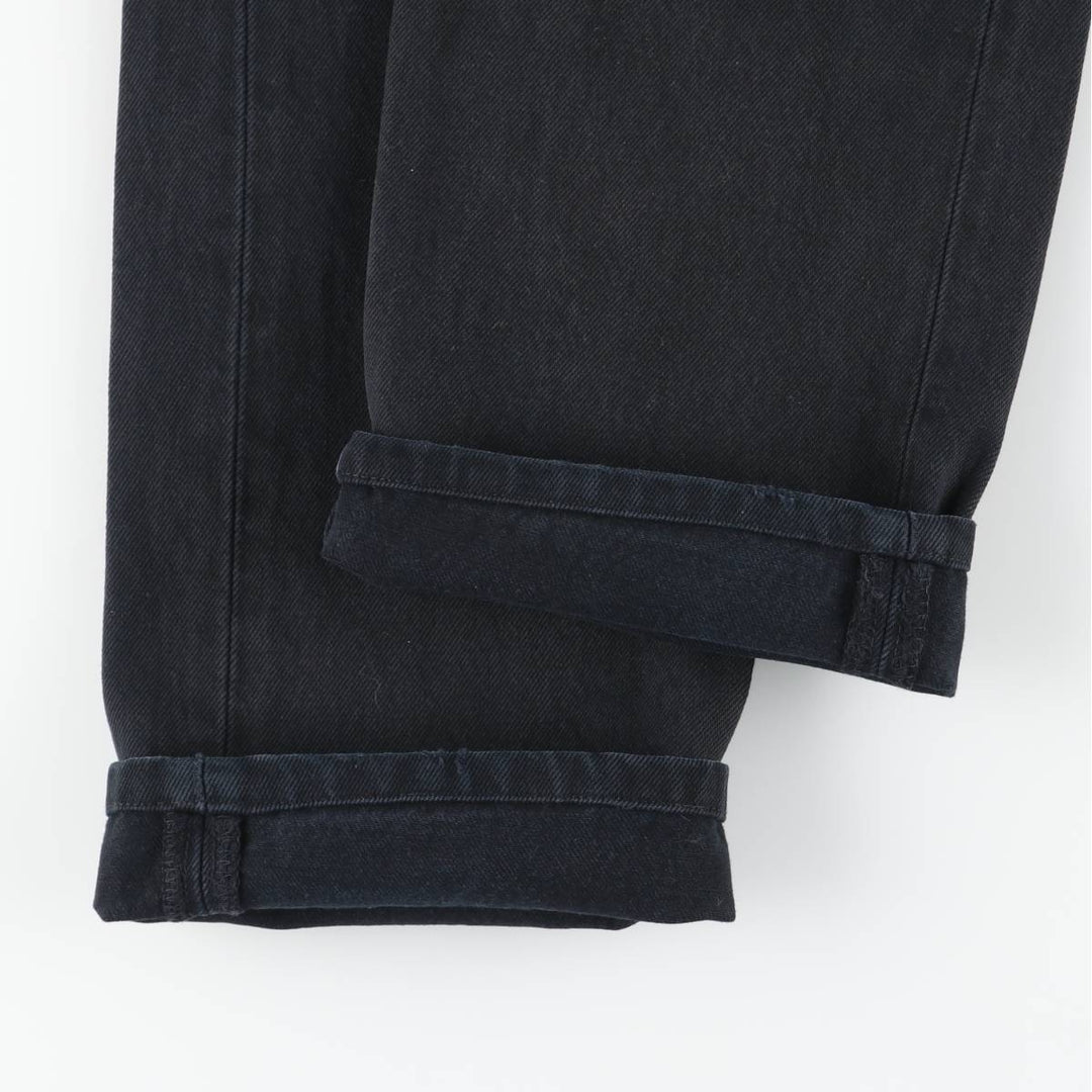 Levi's 501 Euro Model Black Denim Straight Leg Denim Pants, Men's Size W30 cotton black type Vintage Second Hand