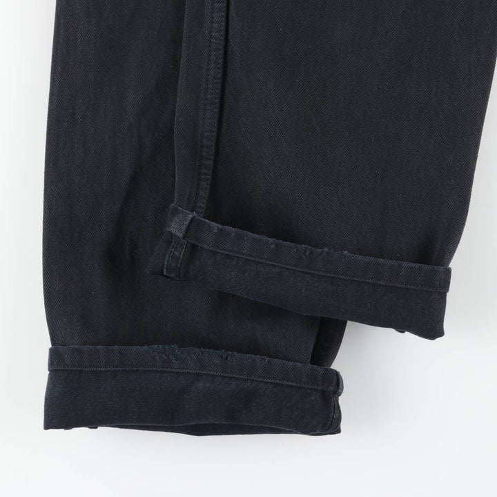 Levi's 501 Euro Model Black Denim Straight Leg Denim Pants, Men's Size W30 cotton black type Vintage Second Hand