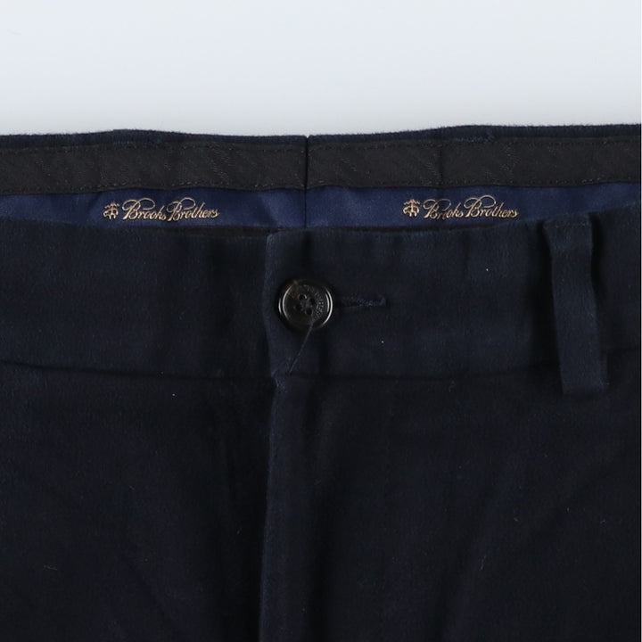 Brooks Brothers HUDSON Men's Cotton Slacks, Size W35 cotton navy blue type Vintage Second Hand