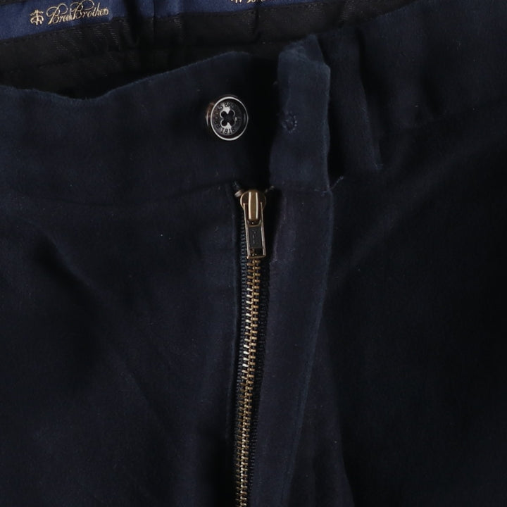 Brooks Brothers HUDSON Men's Cotton Slacks, Size W35 cotton navy blue type Vintage Second Hand