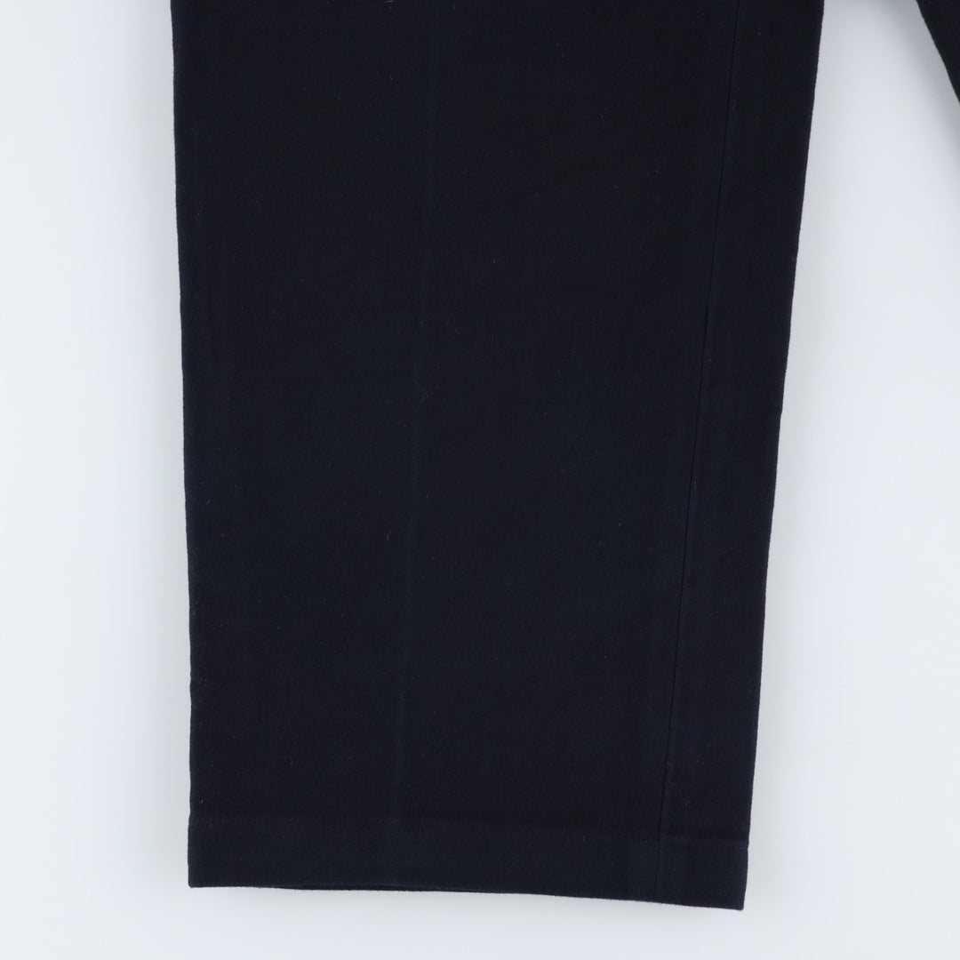 Brooks Brothers HUDSON Men's Cotton Slacks, Size W35 cotton navy blue type Vintage Second Hand