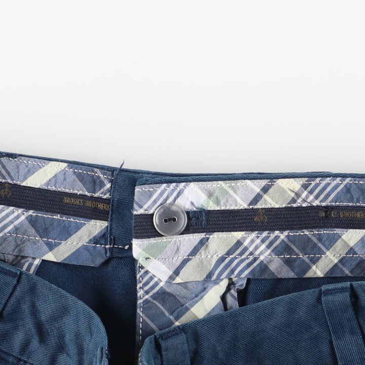 Brooks Brothers Clark Fit Linen Pants, Men's Size 35 linen navy blue type Vintage Second Hand