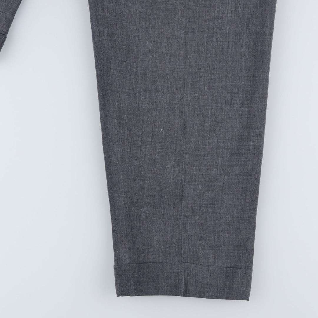 Vintage 50s-60'S Men's One-Tuck Slacks, Size W34 unclear gray type Vintage Second Hand