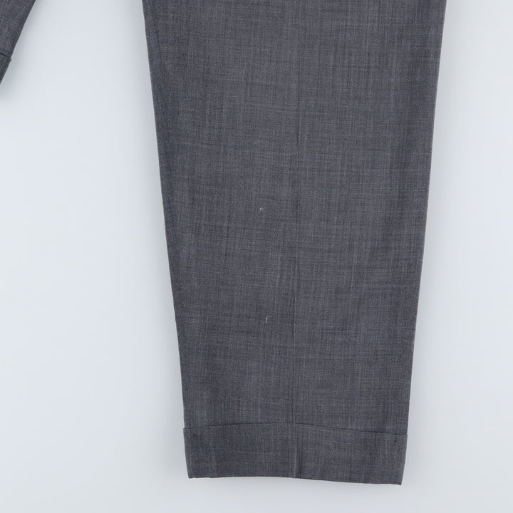 Vintage 50s-60'S Men's One-Tuck Slacks, Size W34 unclear gray type Vintage Second Hand