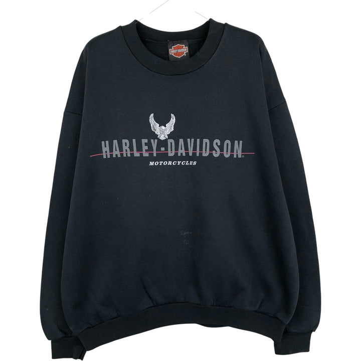 90'S Harley-Davidson Advertising Sweatshirt, Men's XL polyester black type Vintage Second Hand