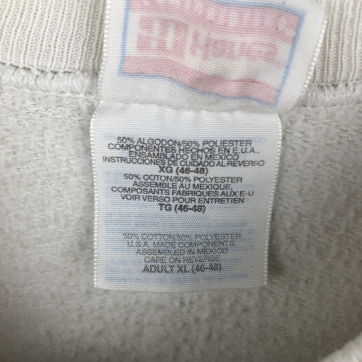 Vintage 90'S Hanes Advertising Sweatshirt, Men's XL cotton white type Vintage Second Hand