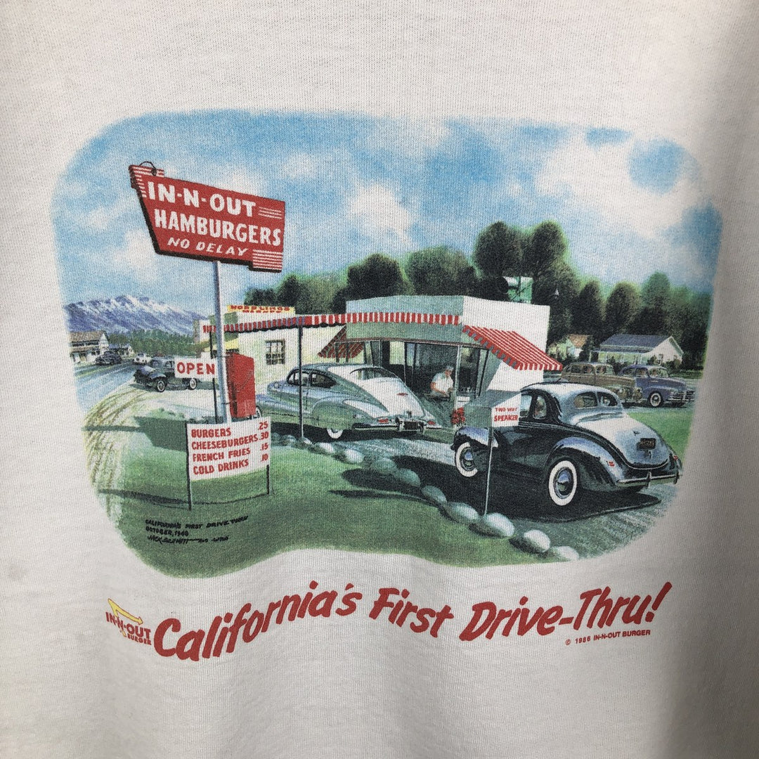 Vintage 90'S Hanes Advertising Sweatshirt, Men's XL cotton white type Vintage Second Hand