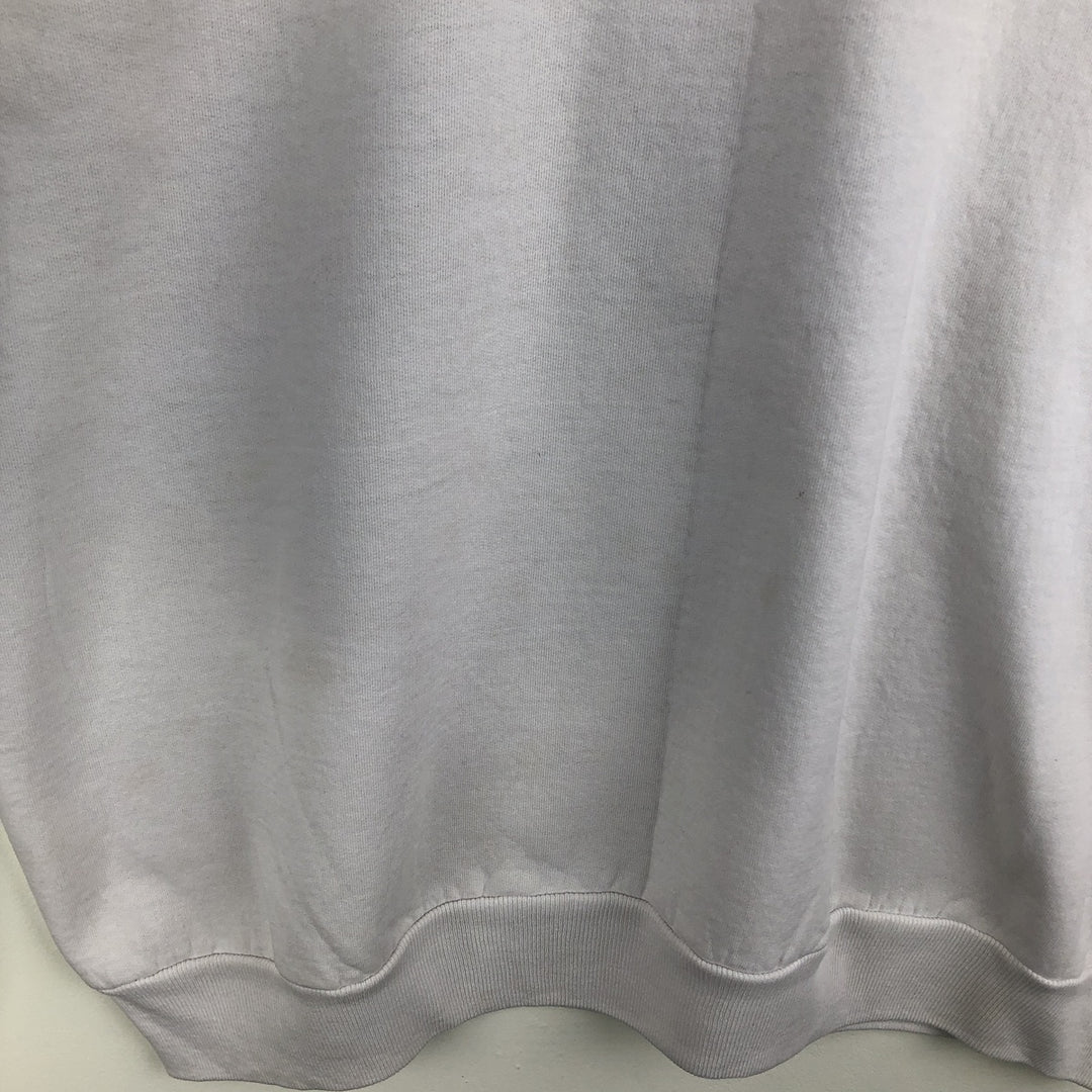 Vintage 90'S Hanes Advertising Sweatshirt, Men's XL cotton white type Vintage Second Hand