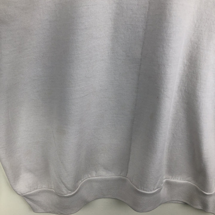 Vintage 90'S Hanes Advertising Sweatshirt, Men's XL cotton white type Vintage Second Hand