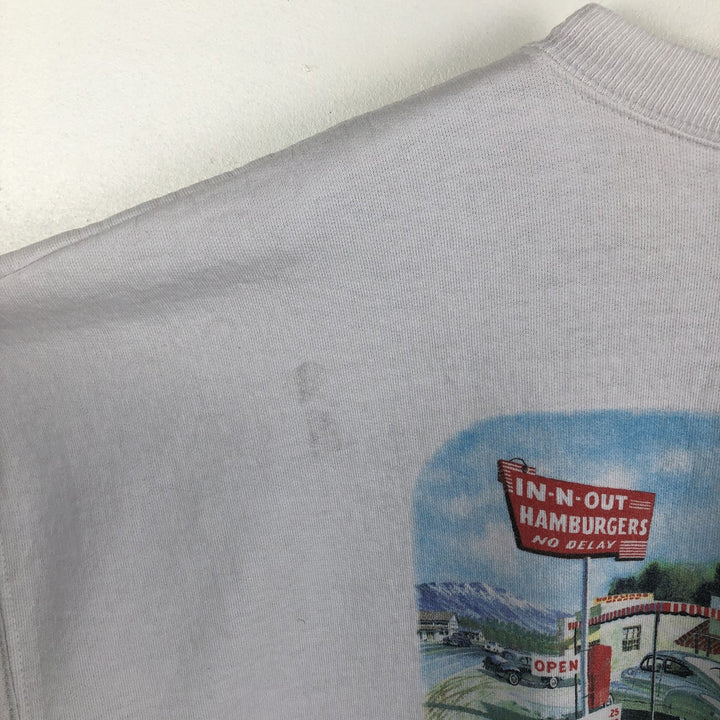 Vintage 90'S Hanes Advertising Sweatshirt, Men's XL cotton white type Vintage Second Hand