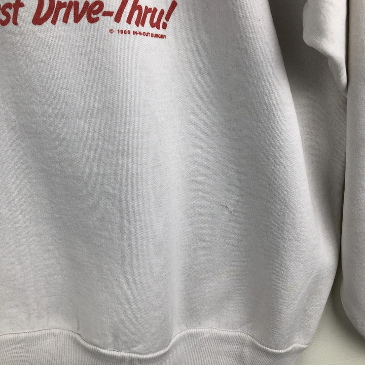 Vintage 90'S Hanes Advertising Sweatshirt, Men's XL cotton white type Vintage Second Hand