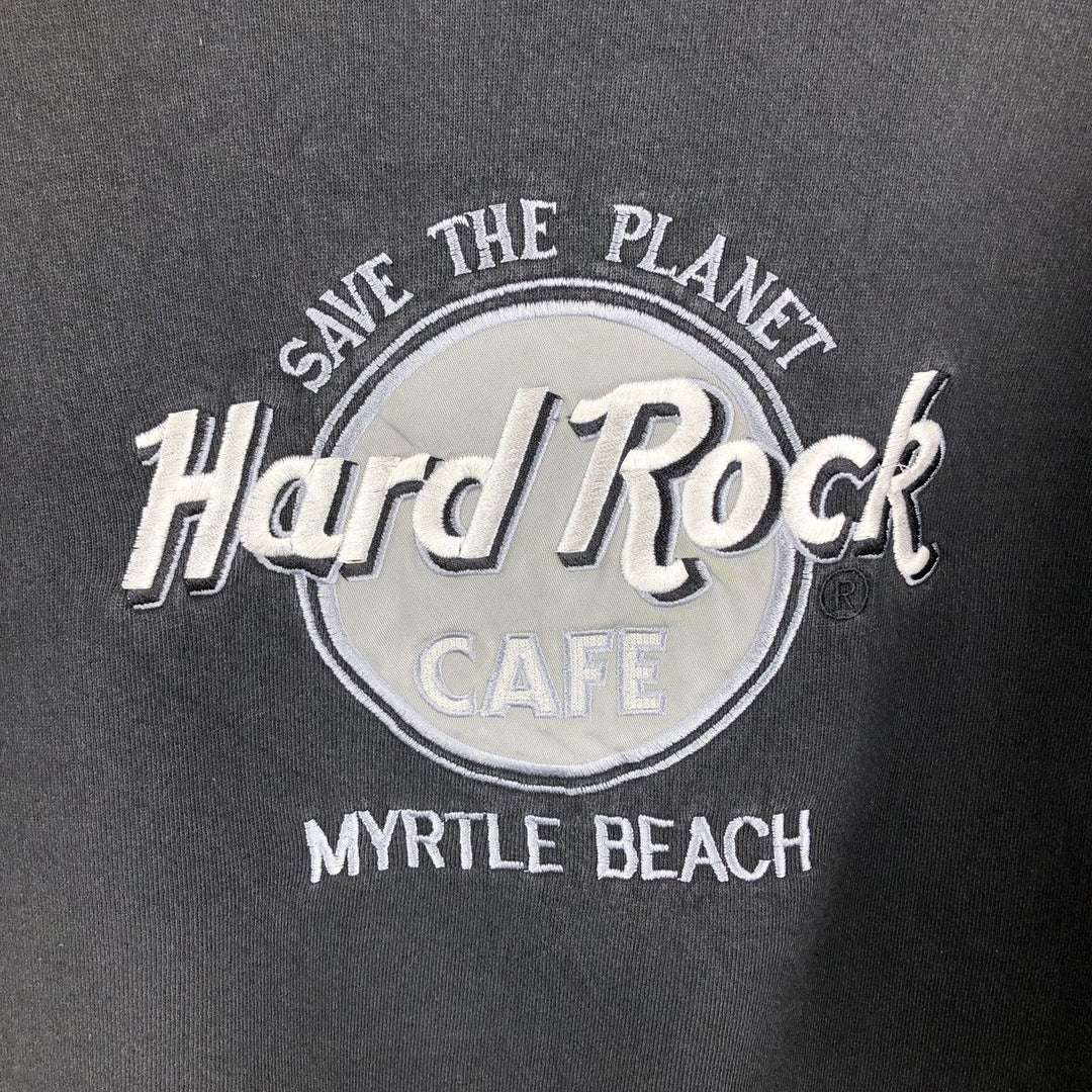 90'S Hard Rock Cafe Advertising Sweatshirt, Made in USA, Men's L, Vintage cotton black type Vintage Second Hand