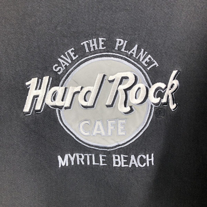 90'S Hard Rock Cafe Advertising Sweatshirt, Made in USA, Men's L, Vintage cotton black type Vintage Second Hand