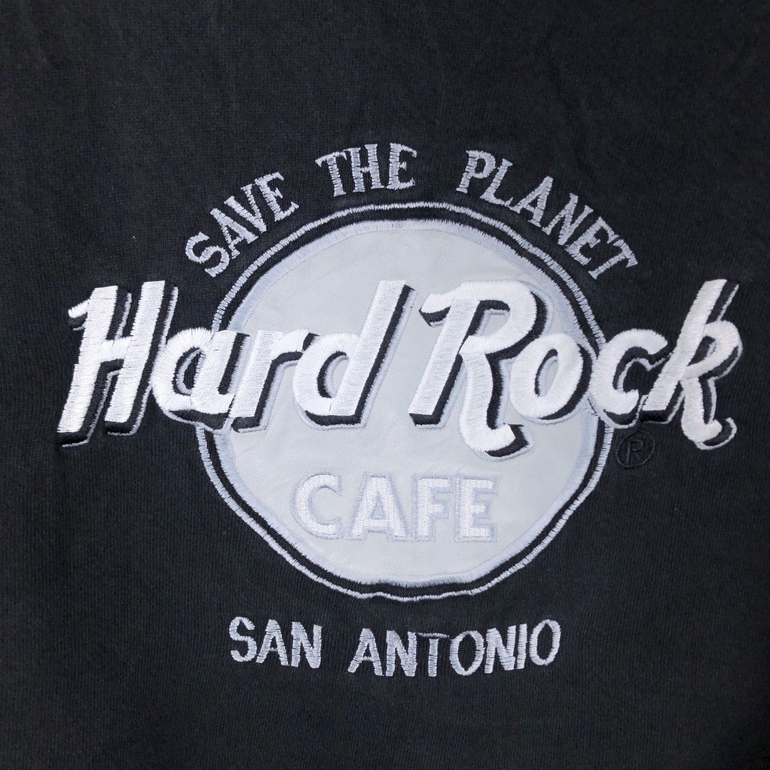90'S Hard Rock Cafe Advertising Sweatshirt, Made in USA, Men's L, Vintage cotton black type Vintage Second Hand