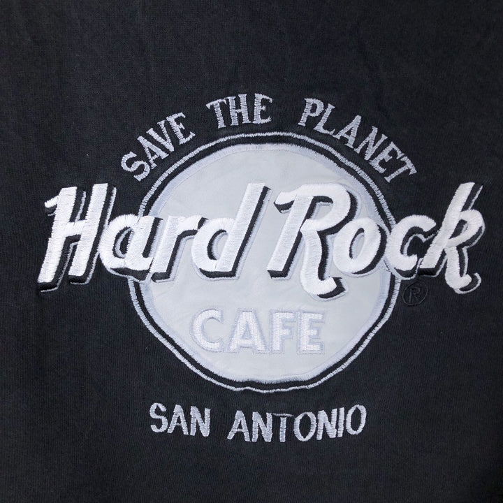 90'S Hard Rock Cafe Advertising Sweatshirt, Made in USA, Men's L, Vintage cotton black type Vintage Second Hand