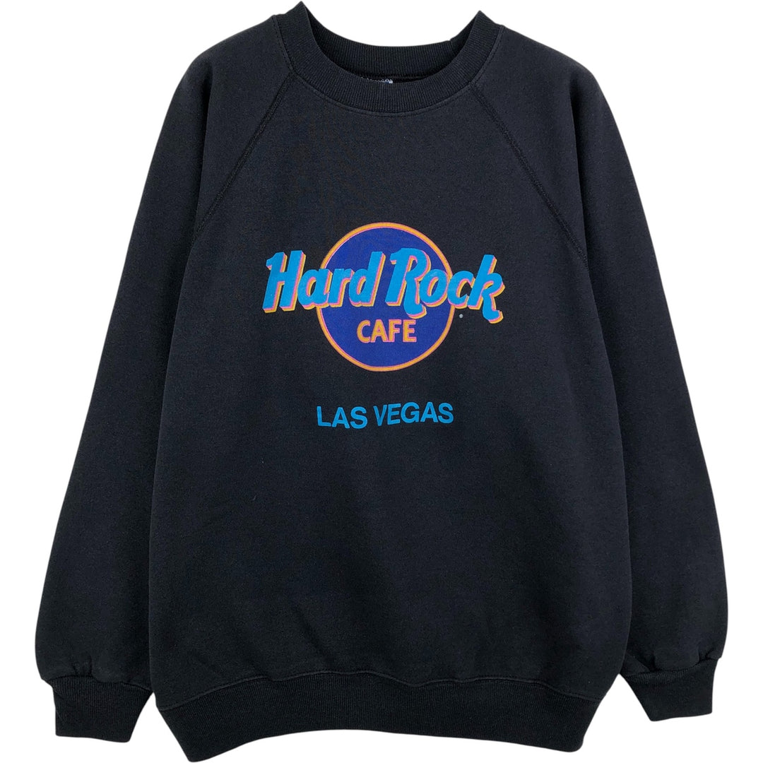 Hanes HARD ROCK CAFE Advertising Sweatshirt, Made in USA, Men's Size XL cotton black type Vintage Second Hand