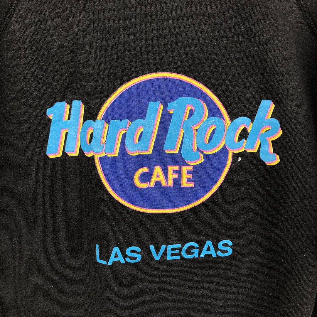 Hanes HARD ROCK CAFE Advertising Sweatshirt, Made in USA, Men's Size XL cotton black type Vintage Second Hand