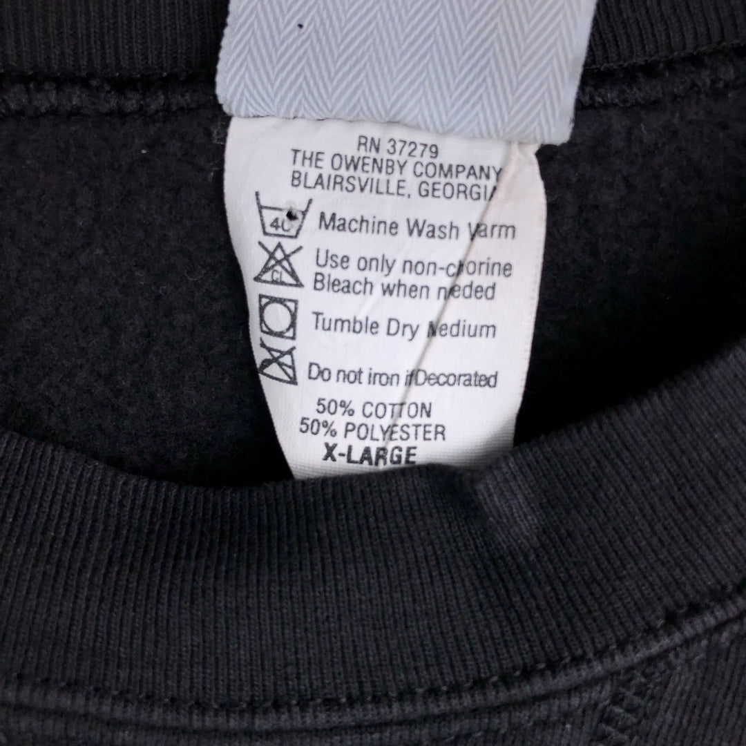 90'S Planet Hollywood Advertising Sweatshirt, Made in USA, Men's XL, Vintage cotton black type Vintage Second Hand