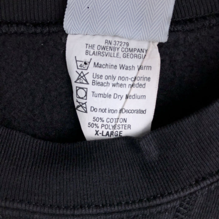 90'S Planet Hollywood Advertising Sweatshirt, Made in USA, Men's XL, Vintage cotton black type Vintage Second Hand