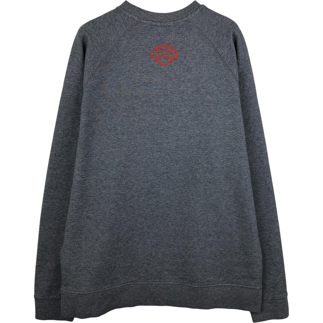 Harley-Davidson Stars and Stripes Advertising Sweatshirt, Made in China, Men's Size L cotton gray type Vintage Second Hand