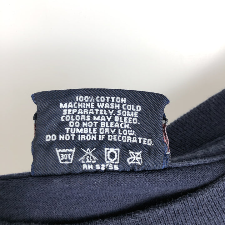 90'S Jansport College Long Sleeve T-Shirt, Made in USA, Men's XL, Vintage cotton navy blue type Vintage Second Hand