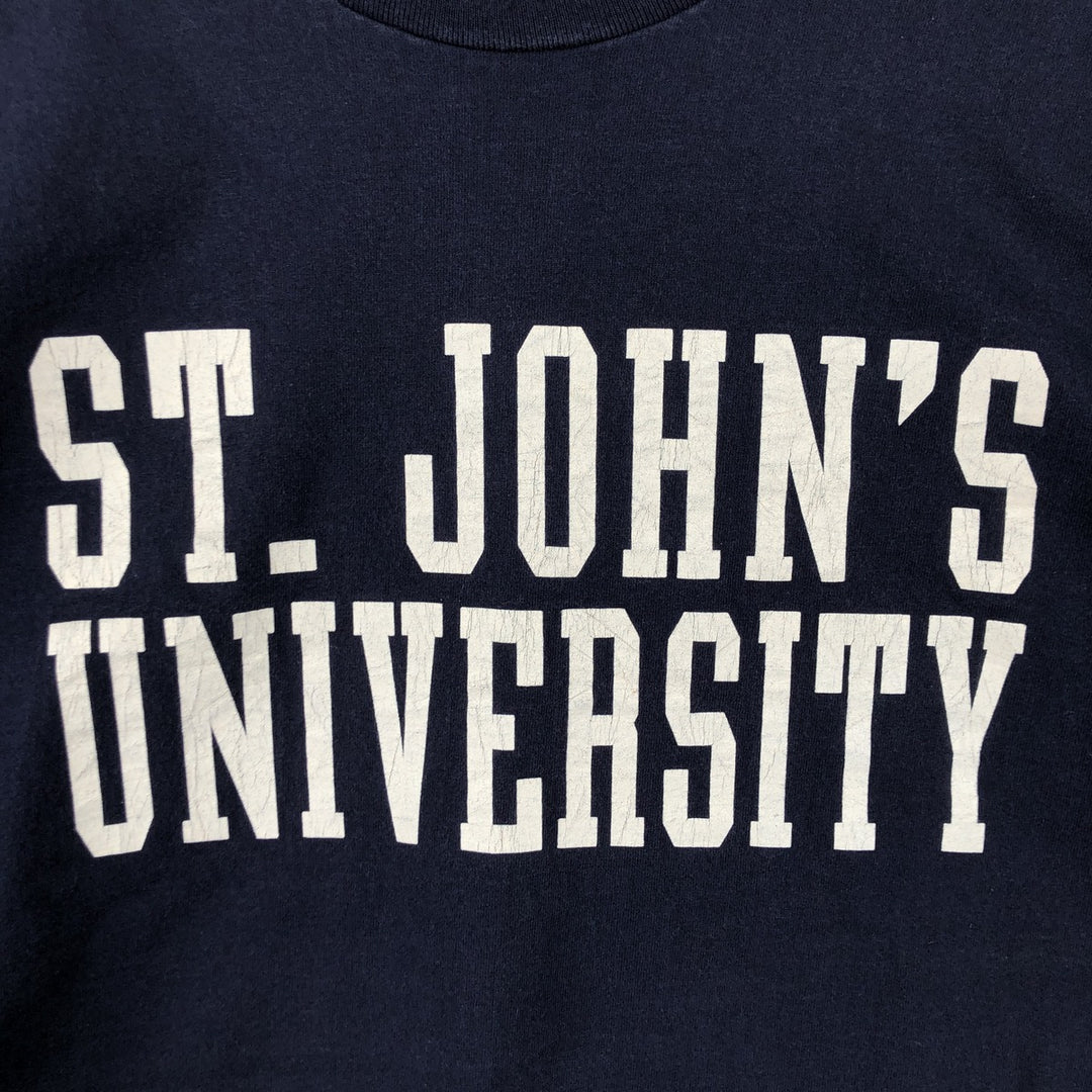 90'S Jansport College Long Sleeve T-Shirt, Made in USA, Men's XL, Vintage cotton navy blue type Vintage Second Hand