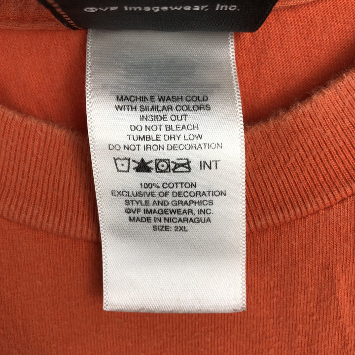 Harley-Davidson Motorcycle Bike T-shirt, Men's XXL cotton orange type Vintage Second Hand