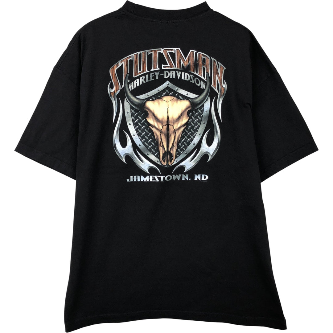 Harley-Davidson Motorcycle Bike T-shirt, Men's XL size unclear black type Vintage Second Hand