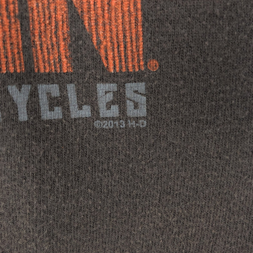 Harley-Davidson Eagle Pattern Motorcycle Bike T-shirt Men's XL cotton brown type Vintage Second Hand