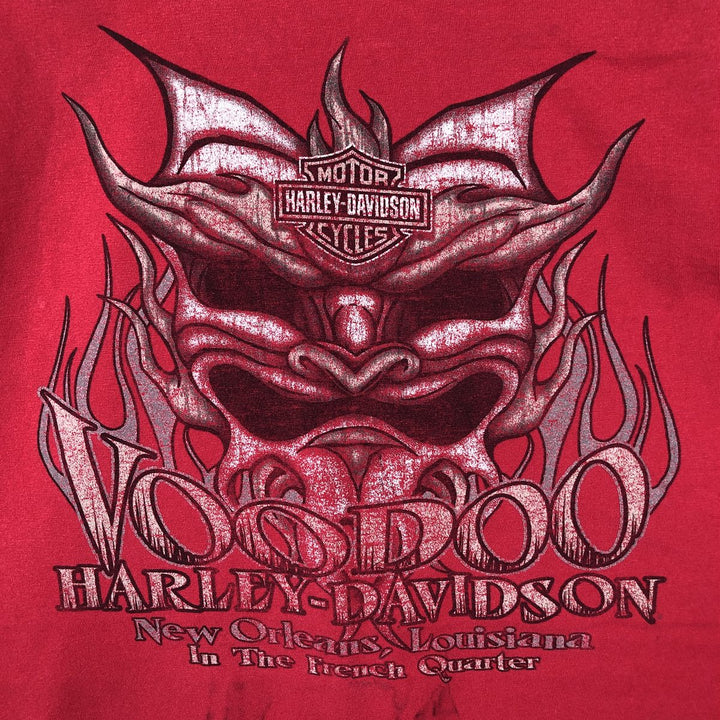 Harley-Davidson Motorcycle Bike T-shirt, Men's XXL cotton red type Vintage Second Hand