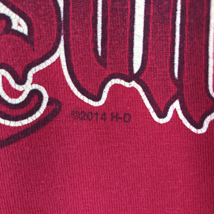 Harley-Davidson Motorcycle Bike T-shirt, Men's XXL cotton red type Vintage Second Hand