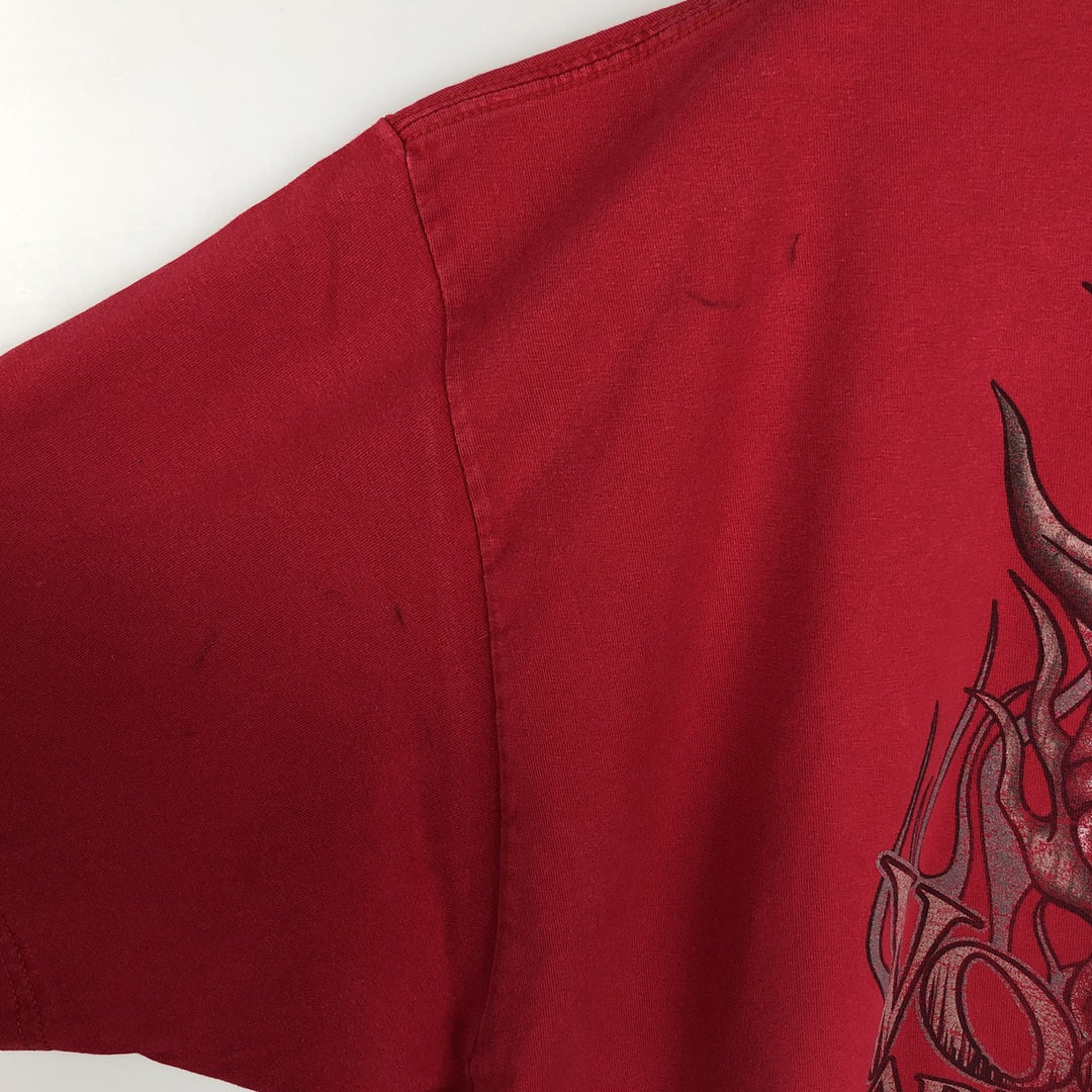 Harley-Davidson Motorcycle Bike T-shirt, Men's XXL cotton red type Vintage Second Hand